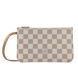 Louis Vuitton White and Brown Checkered Crossbody Bag